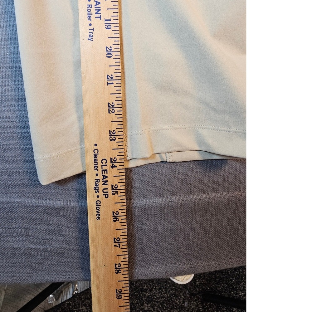 Mondetta Womens High Rise Capri Drawcord Pants stretchy tan XL 1849865 NEW - Picture 7 of 8